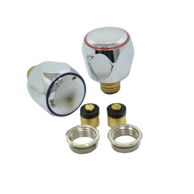 Image of Plumbright Pair of Chrome Replacement Basin and Sink Tap Heads 787121