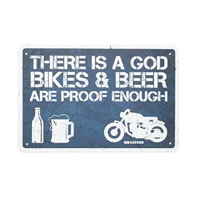 Image of Motorcycle Metal Sign. Garage, Shed, Workshop.