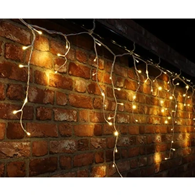 Image of Christmas Concepts® 720 23.8m/78ft Warm White LED Snowing Icicle Lights with Speed Controller Outdoor Lighting Energy Efficient A++