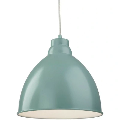 Image of Union 1 Light Dome Ceiling Pendant Pale Blue, E27