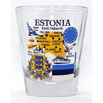 Image of Estonia EU Series Landmarks and Icons Shot Glass