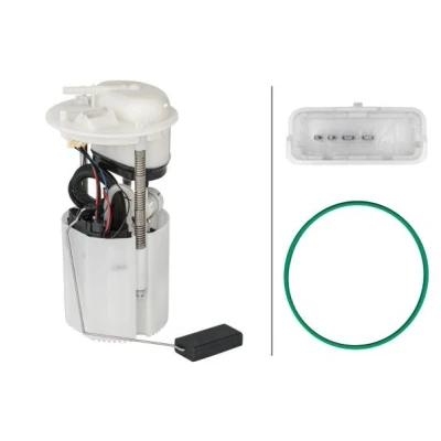 Image of 51821919 fuel Feed unit HELLA 8TF 358 146 281 with seal, sender pressure regulator Electric FIAT: Panda II Hatchback