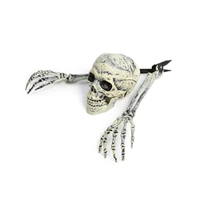 Image of Amscan 199478 Halloween Party Ground Breaker Lawn Skeleton Decoration 9 Pieces