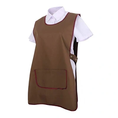 Image of MISEMIYA Apron Cleaning Work Uniform Clinic Hospital Veterinary Sanitation Hostelry Ref.868 X Large, Delantal Limpieza 868 23 Marron