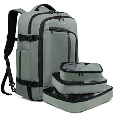 Image of BANGE Travel Overnight Backpack,40 Liter FAA Flight Approved Weekender Bag Carry on Backpack
