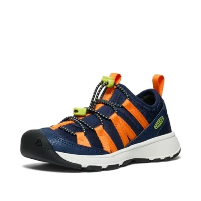 Image of Keen Motozoa Children Unisex Hiking shoes for kids, Size: 9k, Blue Imitation leather/ textile