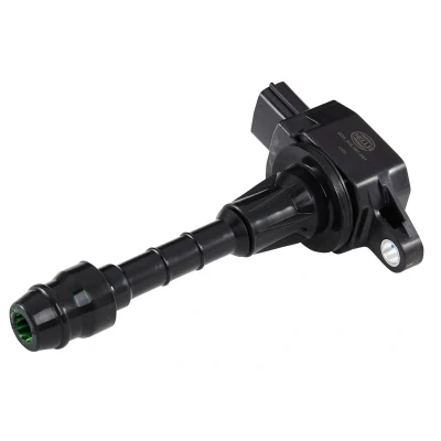Image of 22448AX001 Ignition coil HELLA 5DA 358 057 381 3 pin connector Flush Fitting Pencil Coils NISSAN: MICRA 3, Note I
