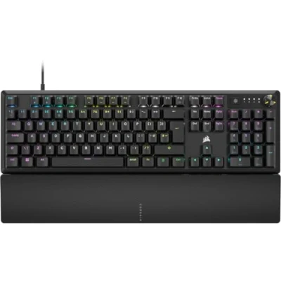 Image of Corsair K70 CORE RGB Mechanical Wired Gaming Keyboard with Palmrest Pre lubricated MLX Red Linear Switches Sound Dampening iCUE Compatible QWERTY UK PC, Mac, PS5, PS4, Xbox Black
