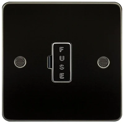 Image of KnightsBridge Flat Plate 13A fused spur unit gunmetal