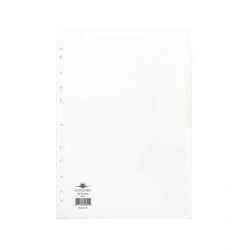 Image of Concord Subject Dividers 150gsm Punched 11 Holes 20 Part 79601/96