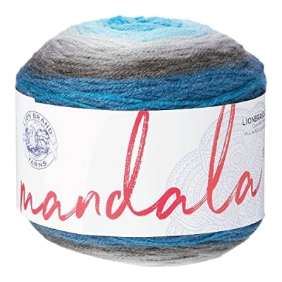 Image of Lion Brand Yarn Mandala Yarn, Multicolor for Crocheting and Knitting, Craft 1 Pack, Spirit