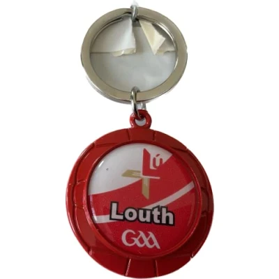 Image of LOUTH Official GAA IRELAND County round crest keyring very rare limited stock