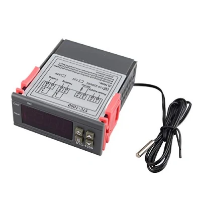 Image of HALJIA STC 1000 220V Temperature Controller All purpose Digital Thermostat Calibration with Sensor Probe