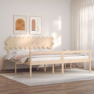 Image of vidaXL Senior Bed without Mattress 200x200 cm Solid Wood
