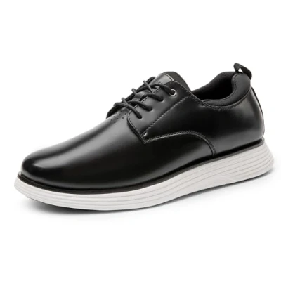 Image of Bruno Marc Men&#039;s MaxFlex Dress Sneakers Casual Oxfords Shoes, Comfortable Walking Shoes,Size 10,Black,SBOX2412M