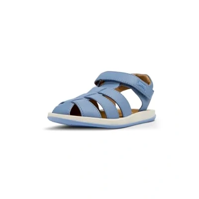 Image of Camper Unisex Baby Bicho 80177 T Strap Sandal, Blue 075, 7.5 UK Child