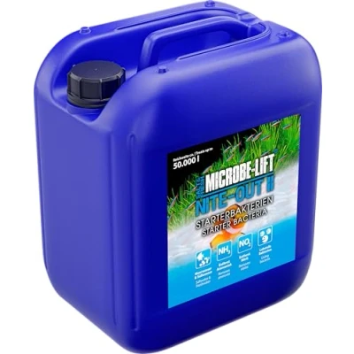 Image of MICROBE LIFT Nite Out II 5 L Living starter bacteria for the quick and safe setup of every saltwater freshwater aquarium, promotes biological balance, 100%