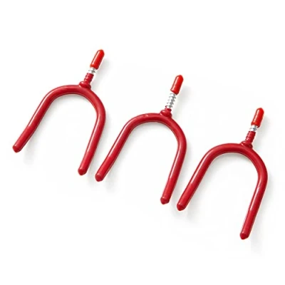 Image of Dekton 3 PC 8 MM Tool Hooks Durable with Scratch Resistant Plastic Coating Ideal for Hanging Ladders, Bicycles, Tools, Hoses &amp; Wood Strong Versatile Solution