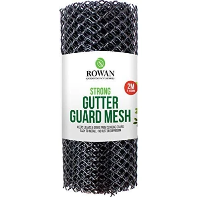 Image of 2M x 160mm Plastic Gutter Guard Mesh Wire Net Cover Drain Leaf Debris Clog