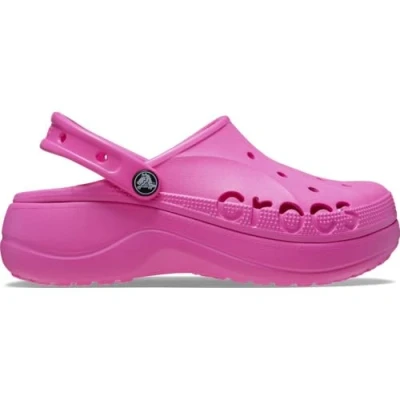 Image of Crocs Baya Platform Clog Electric Pink Size 6 UK Women