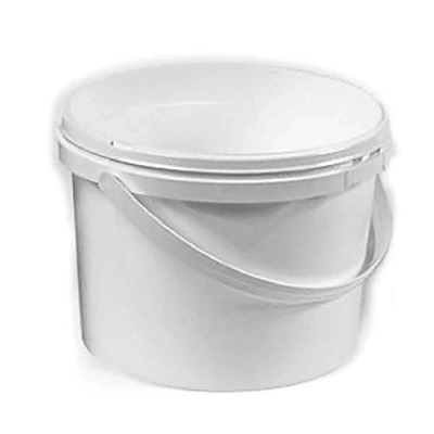 Image of 2.5 Litre White Plastic Pail Complete With Lid x 20
