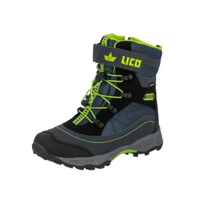 Image of Lico Unisex Kids SUNDSVALL VS Snow Boots Blue (MARINE / BLACK LEMON) 34 EU