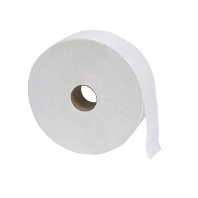 Image of Washroom Hub 6 Pack Jumbo Toilet Tissue Rolls Soft Ultra Absorbent 3 Inch Core 300 Metre Roll