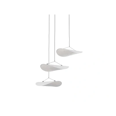 Image of New Works LED pendant light Tense, white, Ø 152 cm, 3 bulb