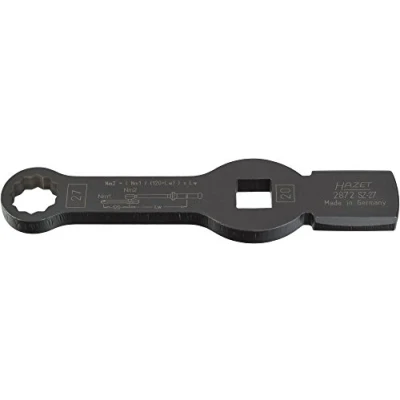 Image of HAZET 2872SZ 27 Striking Ring Spanner (2 Faces, Square 20 mm (3/4 Inch), External Double Hex Profile