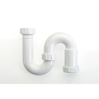 Image of MaKe PRO061 Swivel S Trap, White, 40mm x 75mm