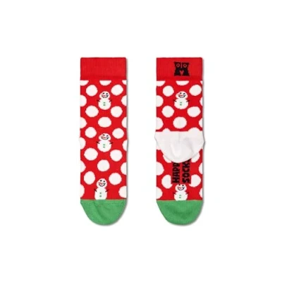 Image of Happy Socks Unisex Kid&#039;s Kinder Snowman Socken Socks, Rot, 7 9 Jahre