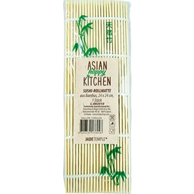 Image of JADE TEMPLE Bamboo Mat for Sushi Making Maki 24 x cm 1
