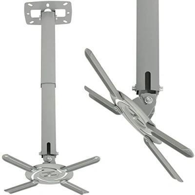 Image of Loops Universal Ceiling TV &amp; Projector Bracket Home Cinema Mount Slim Full Tilt Stand