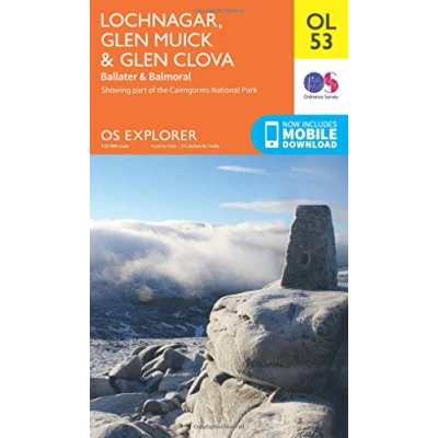 Image of Explorer OL 53 Lochnagar, Glen Muick &amp; Clova Map