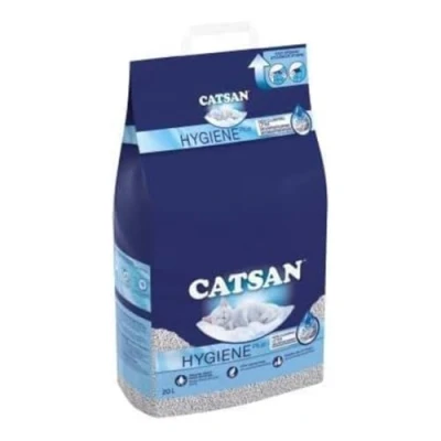 Image of Catsan Hygiene Non Clumping Cat Litter, 3 Packs (3 x 20L)