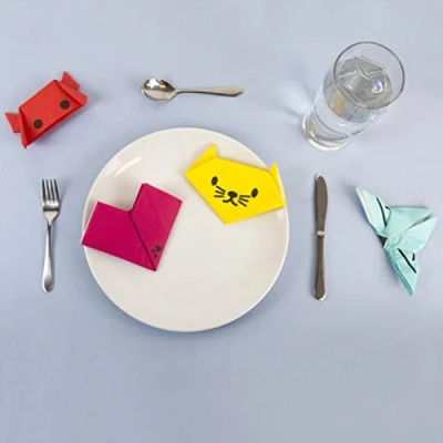 Image of Gift Republic GR450086 Origami incl. Instruction Leaflet Napkin, Various