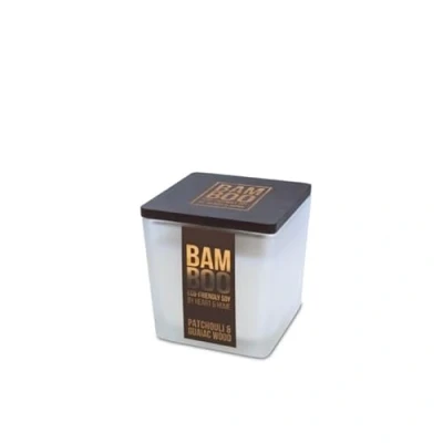 Image of Heart &amp; Home HHBS05 Bamboo Candle in Soy Wax Patchouli Guaiac Wood 90g