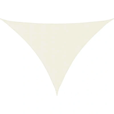 Image of vidaXL Sunshade Sail Oxford Fabric Triangular 4x5x6.4 m Cream