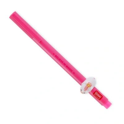 Image of LEGAMI Lovely Friends Gel Pen Decorative Animal Removable and Recombinable Prevents Rolling Pink Ink Fine 0.5mm Tip Unicorn Theme
