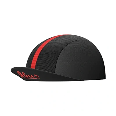 Image of ABUS Race cap stylish cycling with sweatband protection from sun, insects and sweat fits under road bike helmet for men women black, size S