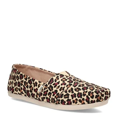 Image of TOMS Women&#039;s Alpargata Cloudbound Loafer Flat , Beige Leopard Print,4 UK