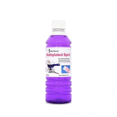 Image of Bird Brand Methylated Spirits Denatured Alcohol, 500ml (1 x Bottle)