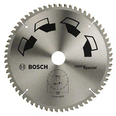 Image of Bosch 1x Circular Saw Blade Special (for Wood, Non Ferrous Metals, Plastic, Ø 235 x 2.5/1.8 30/25 mm, 64 Teeth, FT, with Reduction ring 25 Accessories for Saws)