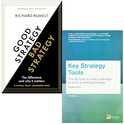 Image of Good Strategy/Bad Strategy By Richard Rumelt &amp; Key Tools Vaughan Evans 2 Books Collection Set