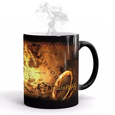 Image of Coffee Mugs,The Lord Rings Heat Sensitive Ceramic Mugs Magic Mug Perfect Novelty Gift/Father Gifts 350ml (12oz)