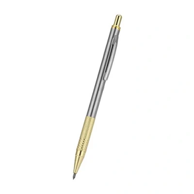 Image of 1pc Scriber Pen 2 Colors Diamond Glass Cutter Tungsten Steel Tip Engraver Metal Cutting Lettering Tool for Ceramic Plate(gold)