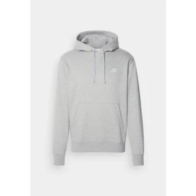 Image of Nike Sportswear CLUB Sweatshirt, Size: Large, Grey heather/matte silver/white