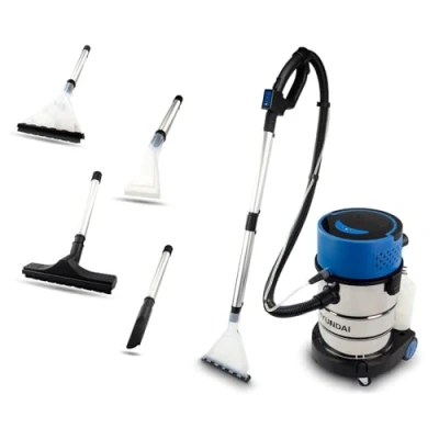 Image of Hyundai 1200w 3 in 1 Upholstery Cleaner, Carpet Cleaner And Wet &amp; Dry Vacuum, 6m Power Cable, 25l Stainless Steel Container, Year Warranty