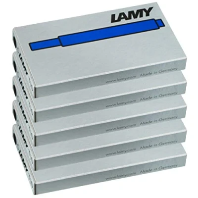 Image of Lamy T10 Blue Ink Cartridges (5 Packs, Blue)