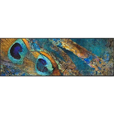 Image of Wash+Dry Doormat, Polyamide Back: Nitrile Rubber, Multicoloured, 60x180cm